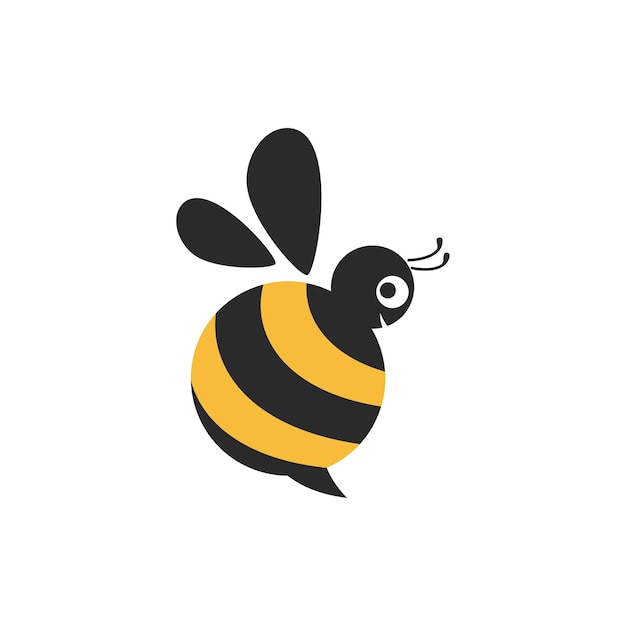 Vector el icono del logotipo de la abeja