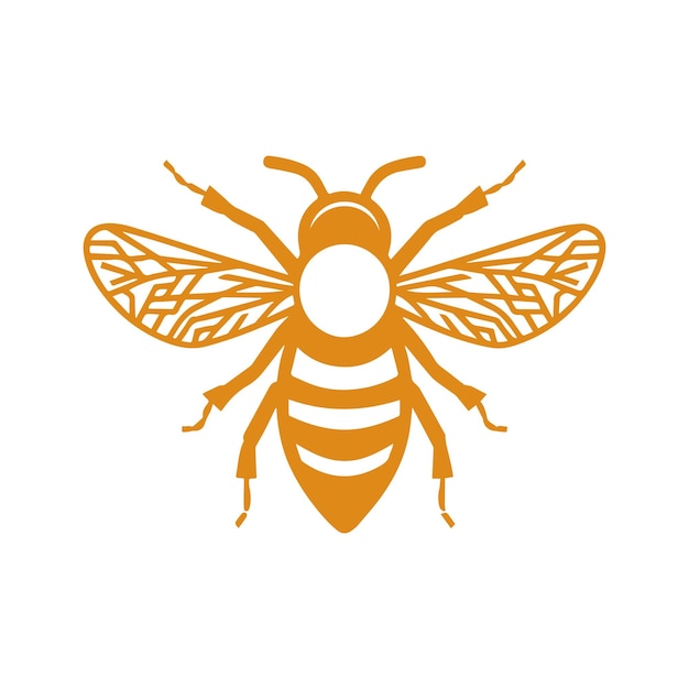 icono del logotipo de la abeja