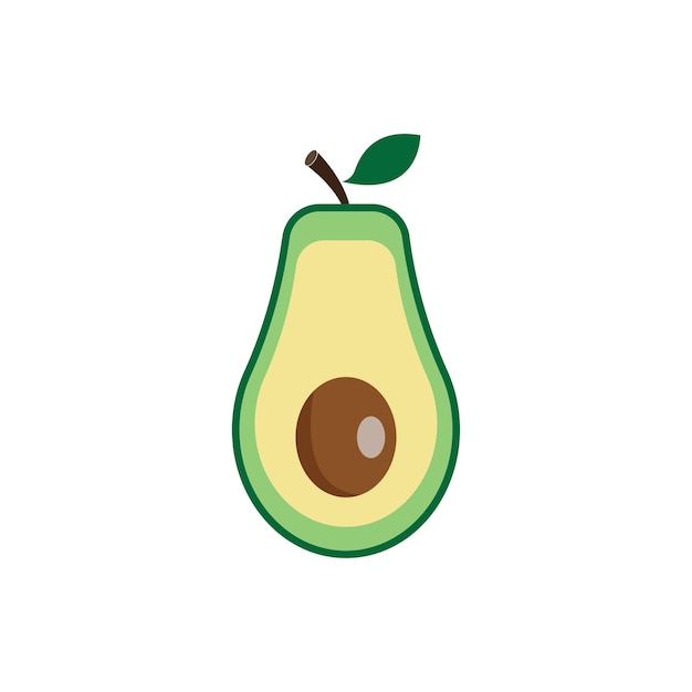 El icono del logotipo del aguacate