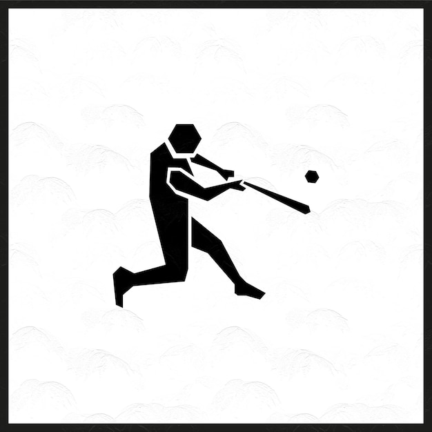 Vector icono de logotipo de béisbol