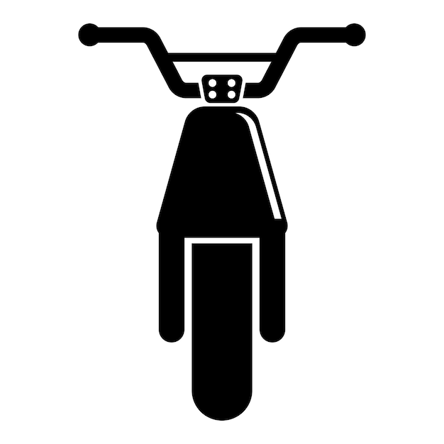 El icono del logotipo de la bicicleta eléctrica es una ilustración vectorial de diseño simple.