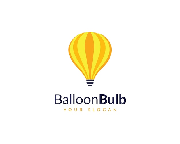 Icono de logotipo de bombilla de globo