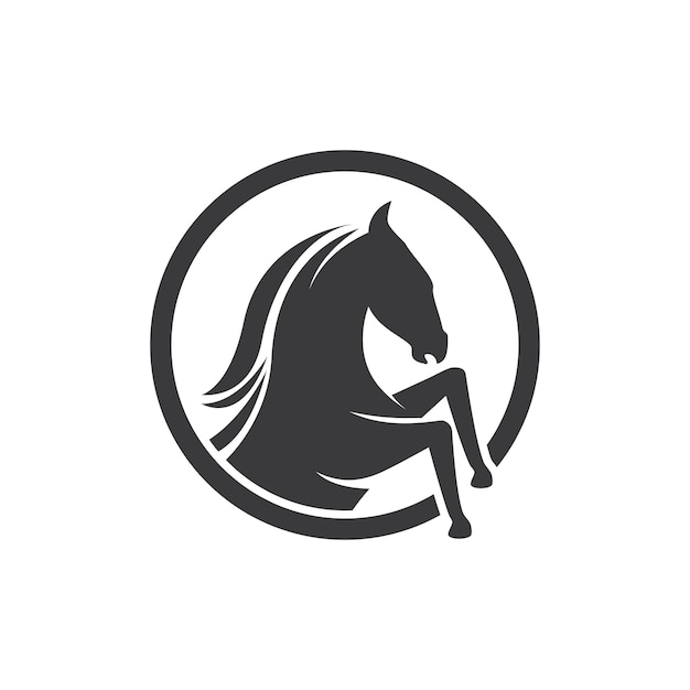 icono de logotipo de caballo