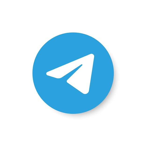 Icono del logotipo del círculo de Telegram Aplicación de redes sociales Aplicación de red Marca editorial popular Ilustración vectorial