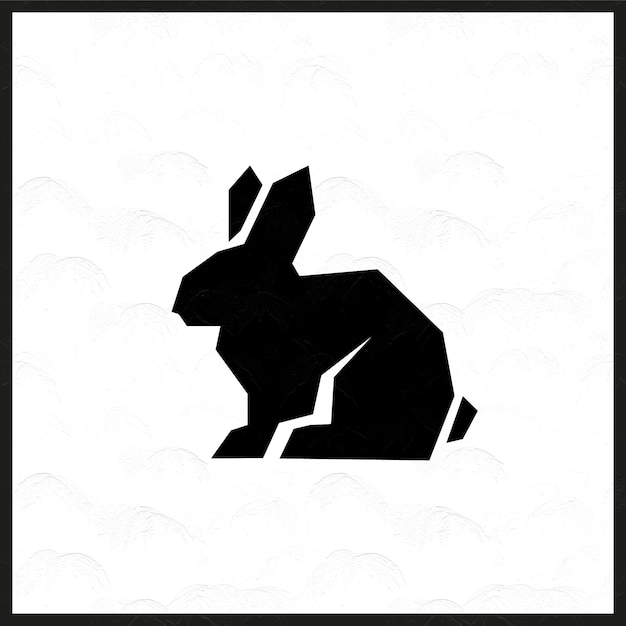 Vector icono del logotipo de conejo