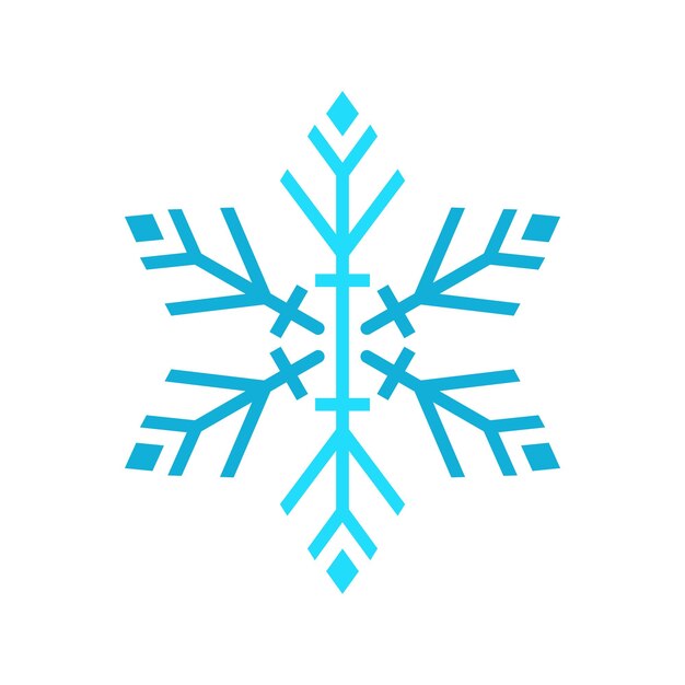 El icono del logotipo del copo de nieve