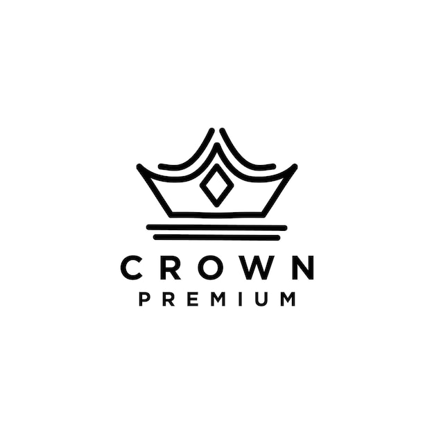El icono del logotipo de la corona