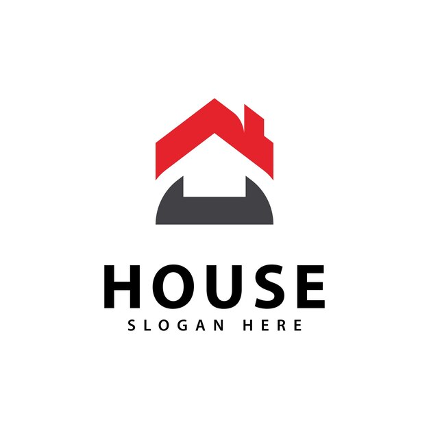 Icono de logotipo creativo de la casa y así sucesivamente