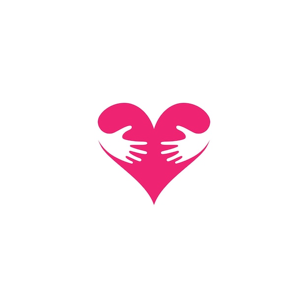 Icono de logotipo de cuidado de manos Plantilla de símbolo de vector de negocio