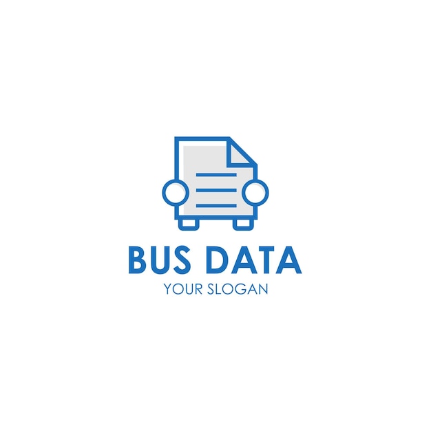 Icono de logotipo de datos de bus