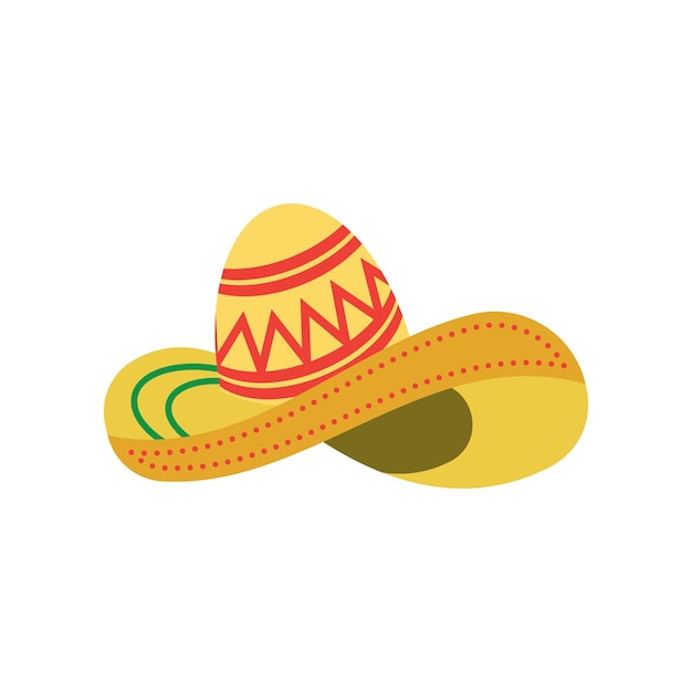 Icono de logotipo de diseño de vector de sombrero simple