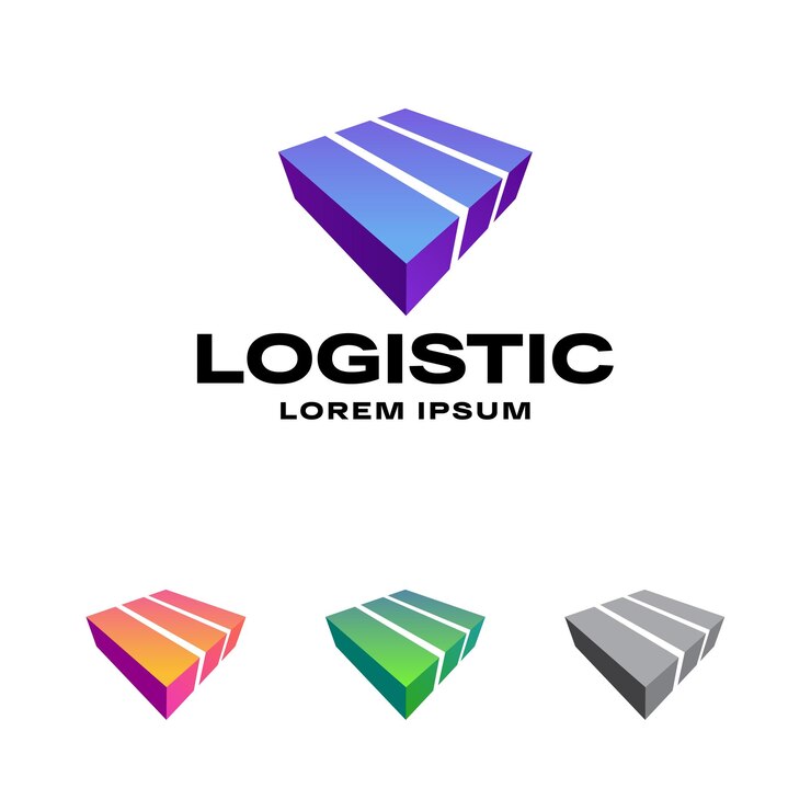 Vector icono de logotipo de empresa logística logotipo de caja logotipo de empresa logotipo de entrega web red tecnología digital marketing