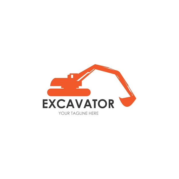 Ícono del logotipo de la excavadora