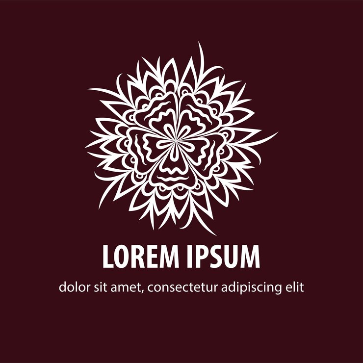 Icono de logotipo de flor abstracta de vector