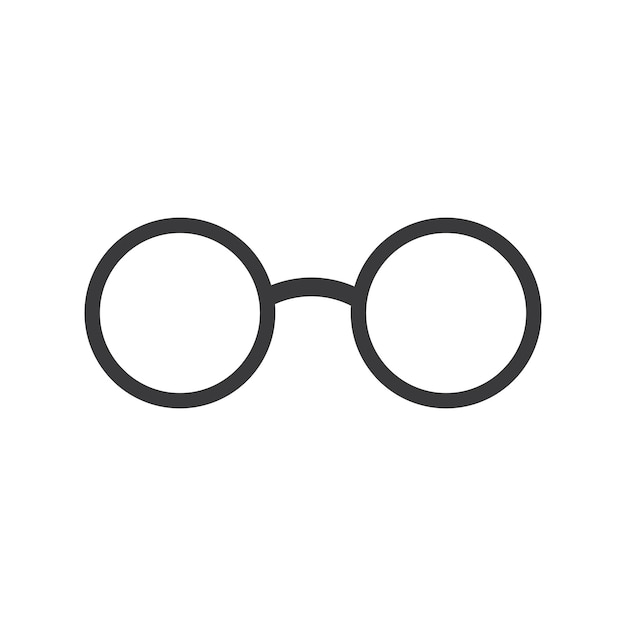 Vector icono de logotipo sin gafas