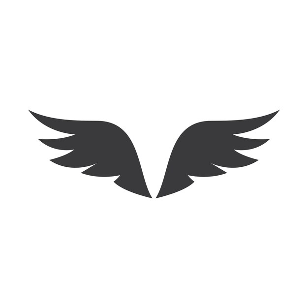 Ícono de logotipo de ilustración de ala