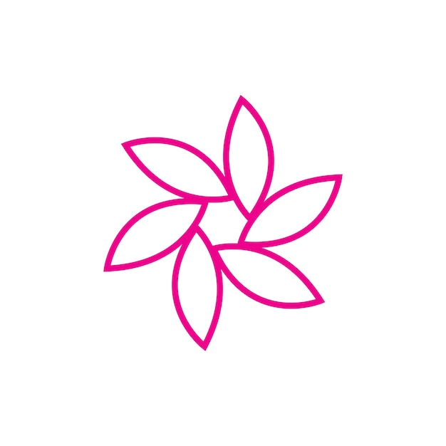 Vector icono de logotipo de ilustración de flores de loto vector