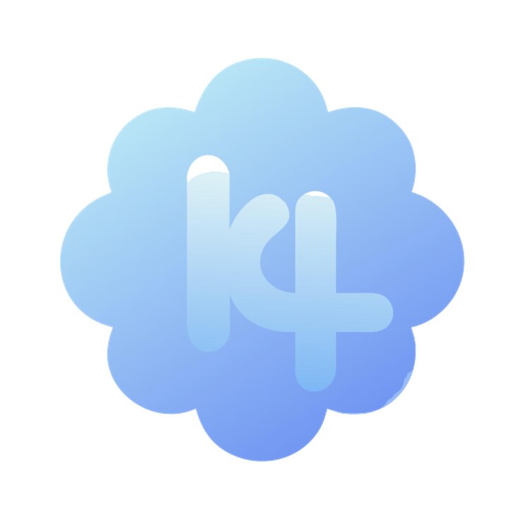 Vector el icono del logotipo de khalifa con formas de colores gradiente