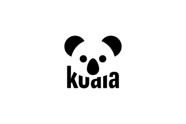 icono de logotipo de koala animal de koala logotipo de negocio minimalista moderno vector editable