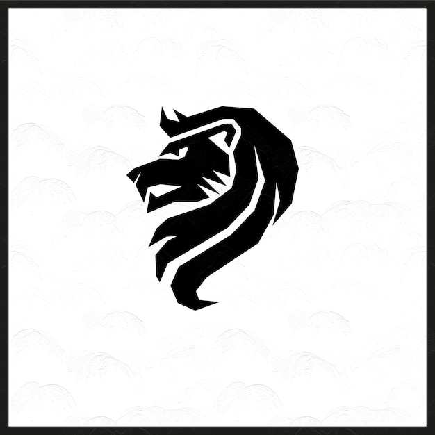 Vector icono de logotipo de león