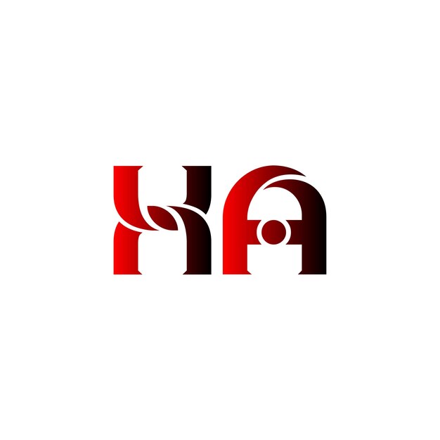 el icono del logotipo de la letra ha