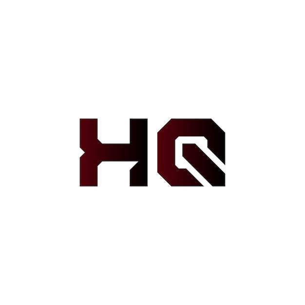 Vector icono del logotipo de la letra hq