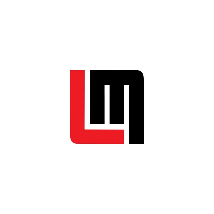 Vector icono del logotipo de la letra lm
