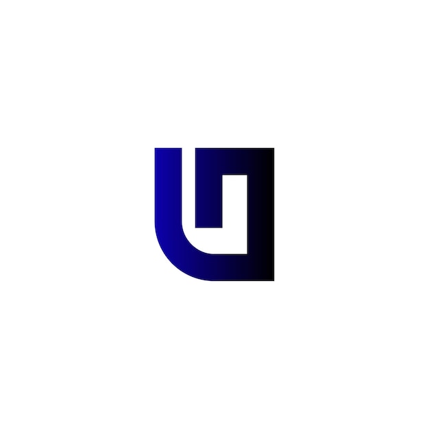 icono del logotipo de la letra lu