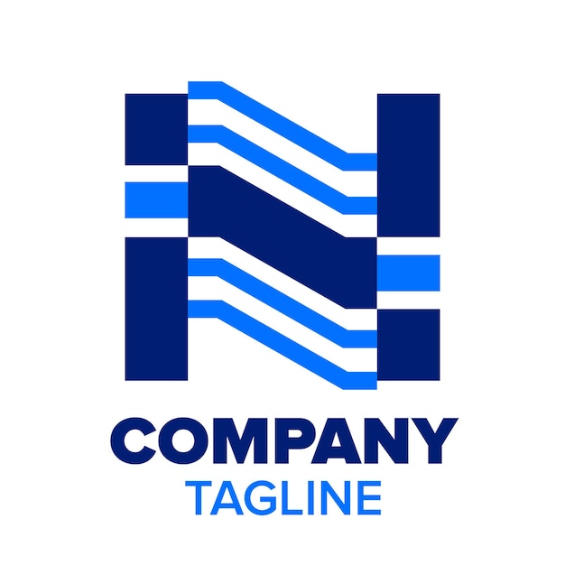 Ícono del logotipo de la letra n para la marca