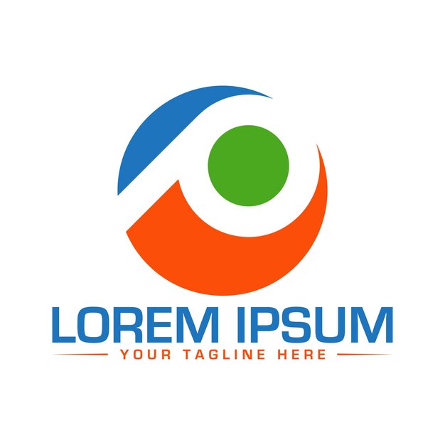 Icono del logotipo de la letra P Diseño de plantilla del logotipo de la letra P Diseño de ilustración vectorial