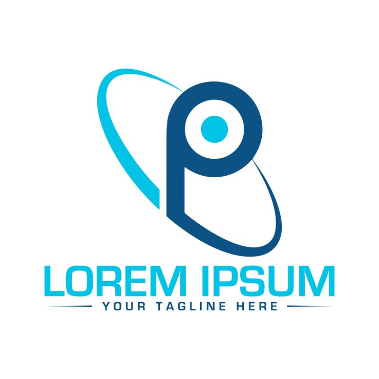 Vector icono del logotipo de la letra p diseño de plantilla del logotipo de la letra p diseño de ilustración vectorial