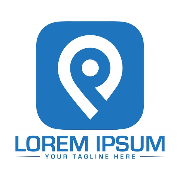 Icono del logotipo de la letra P Diseño de plantilla del logotipo de la letra P Diseño de ilustración vectorial