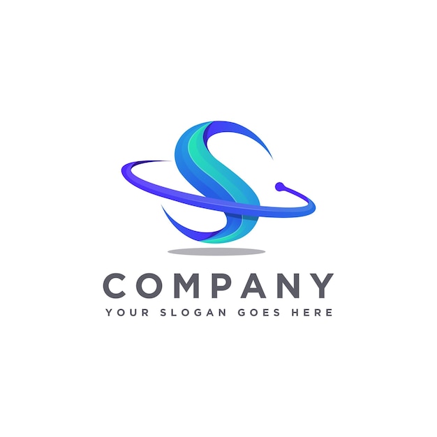 Ícono del logotipo de la letra S de movimiento