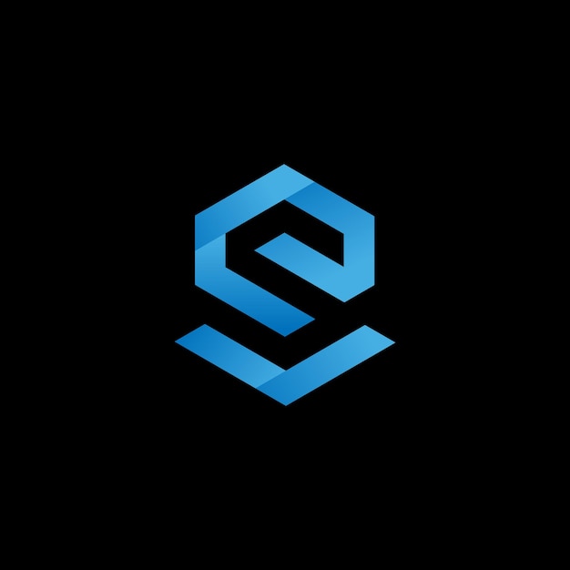 El icono del logotipo de la letra S El vector del logotipo abstracto del logotipo S El logotipo tecnológico