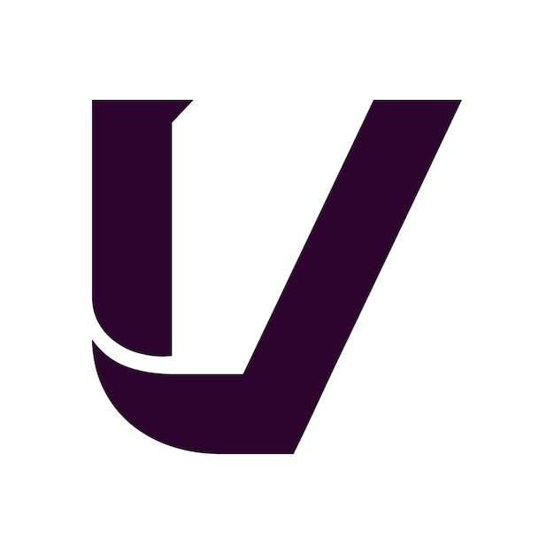 icono del logotipo de la letra v