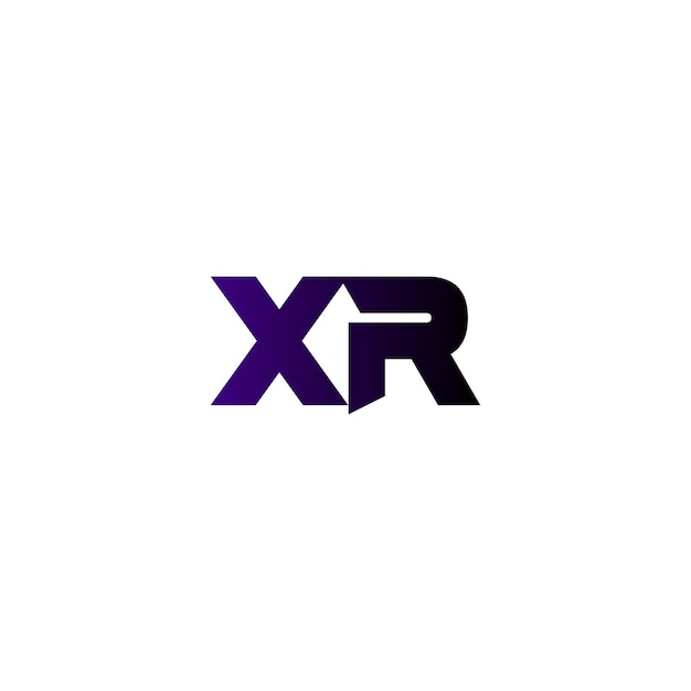 Vector icono del logotipo de la letra xr