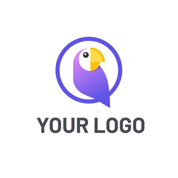 icono del logotipo del loro vectorial colorido