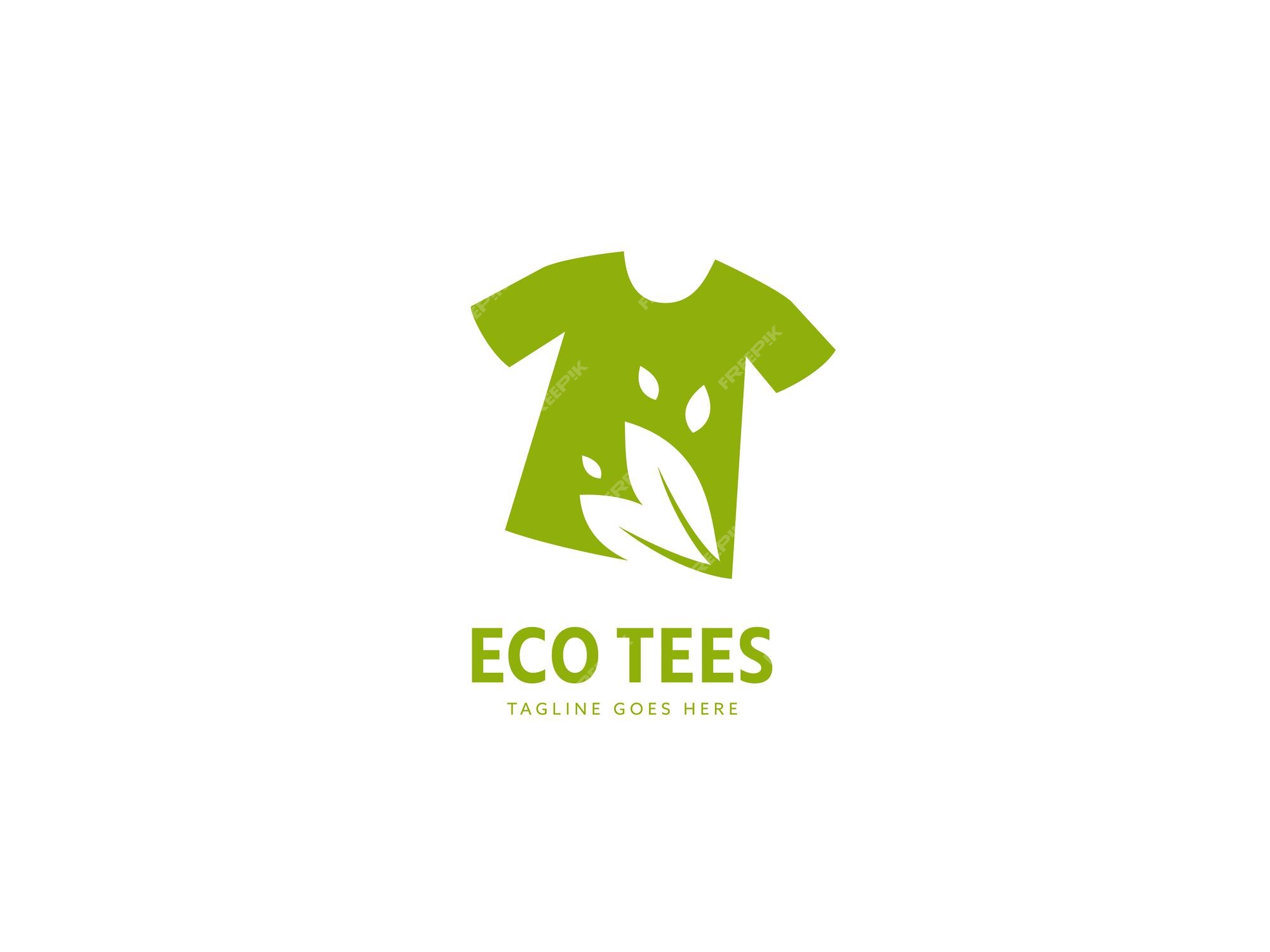 Encantada de conocerte lente novia Ícono de logotipo de marca de fabricante de camisetas de camiseta ecológica  verde | Vector Premium