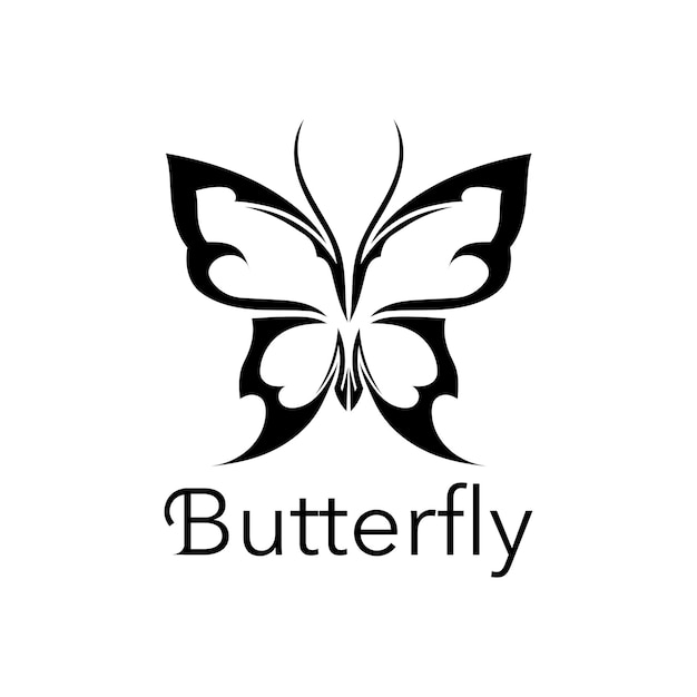 Icono de logotipo de mariposa de vector libre