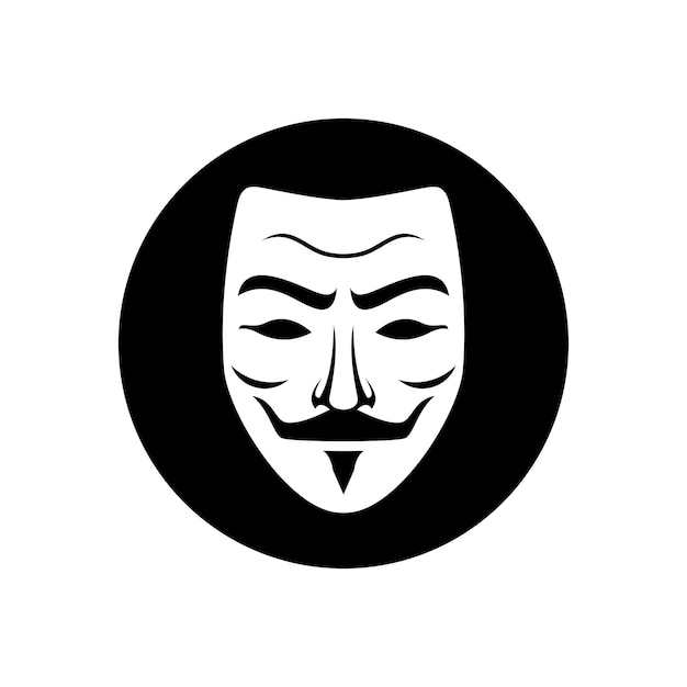 El icono del logotipo de la máscara de privacidad Desbloquea la intriga del anonimato con este diseño de logotipo que hace pensar