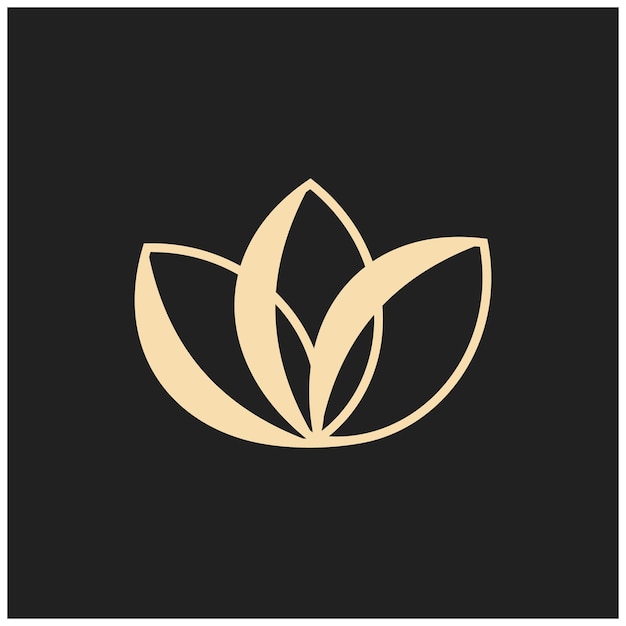 el icono del logotipo moderno de la flor de loto