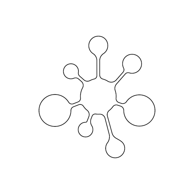 Ícono del logotipo de la molécula