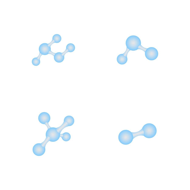 Ícono del logotipo de la molécula