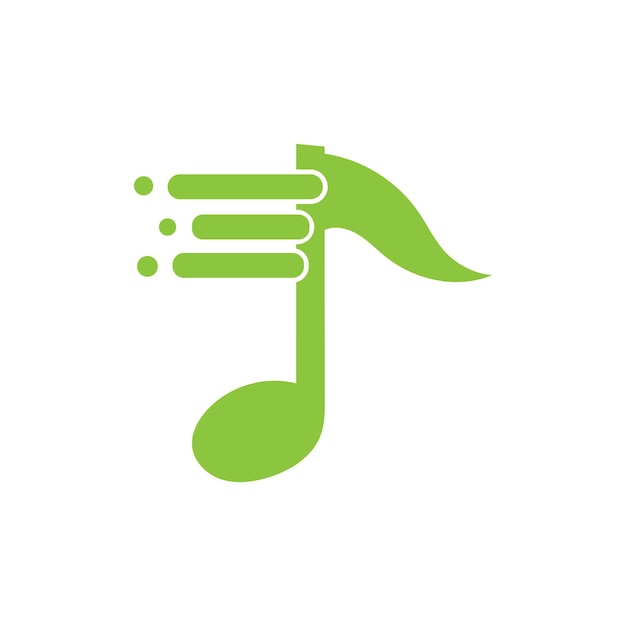 El icono del logotipo de la nota musical