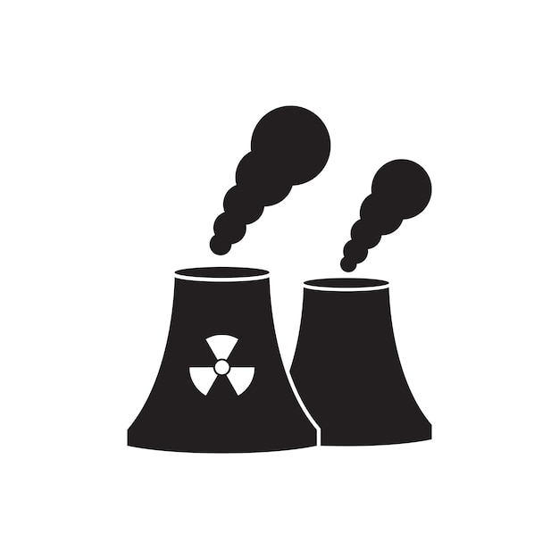 El icono del logotipo nuclear