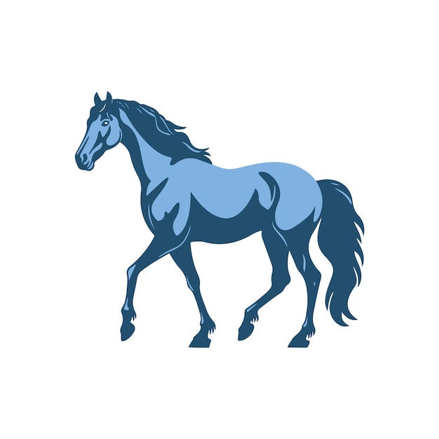 Icono del logotipo de paseo a caballo