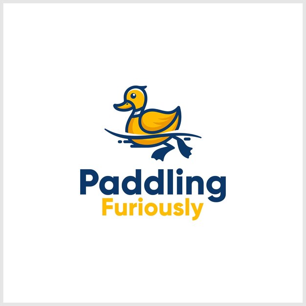 El icono del logotipo del pato de colores