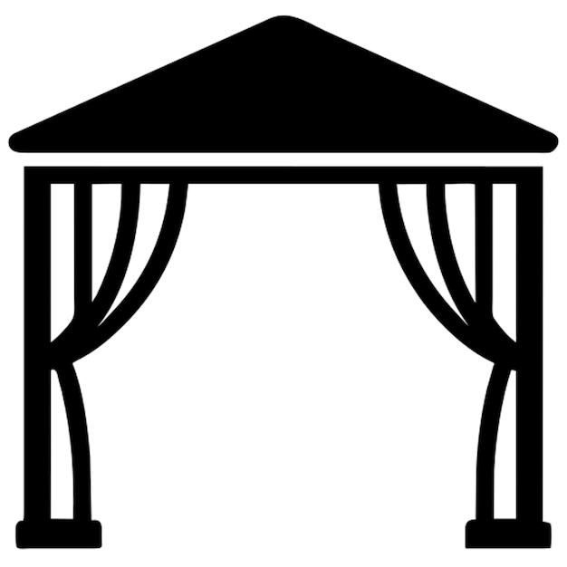 icono del logotipo de la pérgola