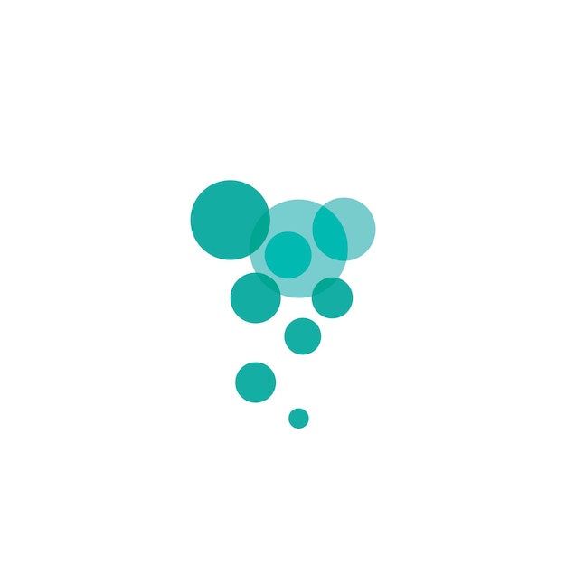 Icono de logotipo de plantilla de vector de burbuja