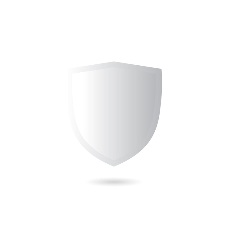Vector icono del logotipo de protección de seguridad del escudo